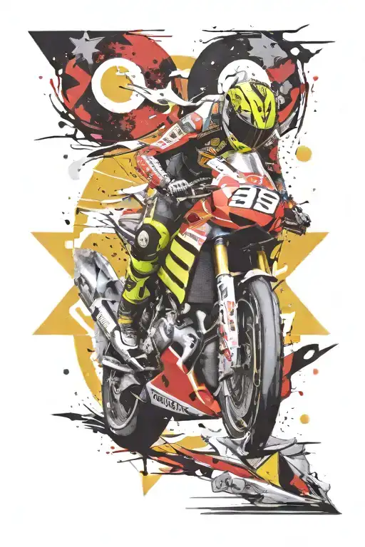 Valentino Rossi Sun Moon Surrounded