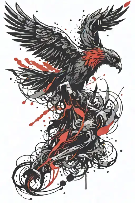 Phoenix Blood Dripping