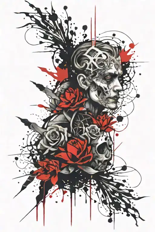 Gothic And Dark Tattoo Template