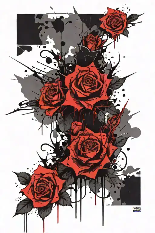 Gothic And Dark Tattoo Template