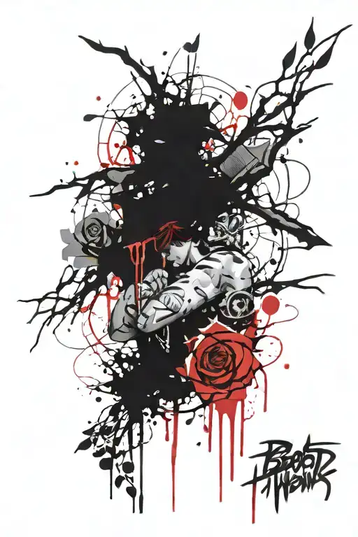 Blood And Thorns Ed And Black Sexy Crazy