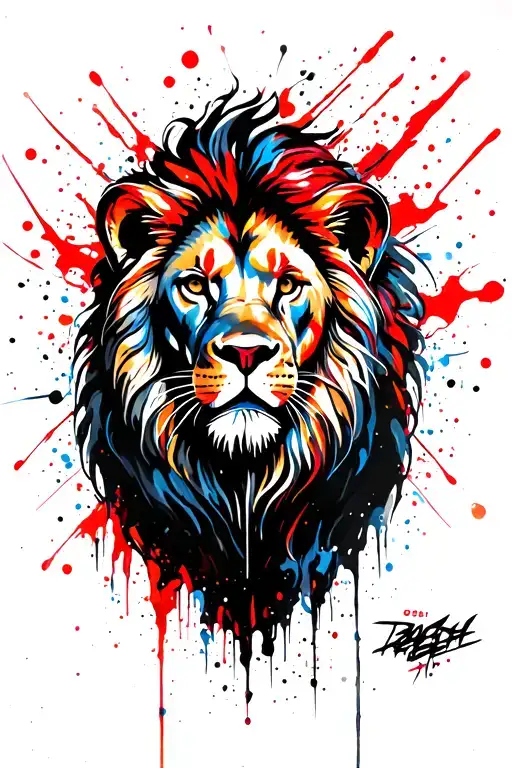 Lion With Multi Color