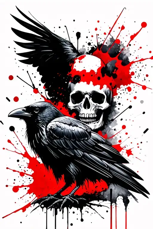 Raven And Skull