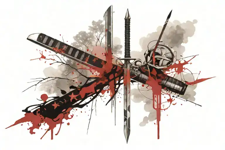 Foggy Forest With Sword