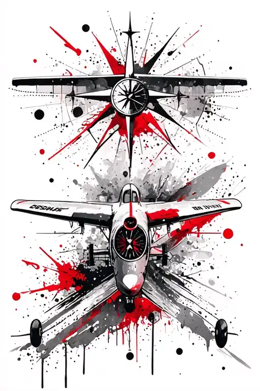 Cessna Plane And Compass