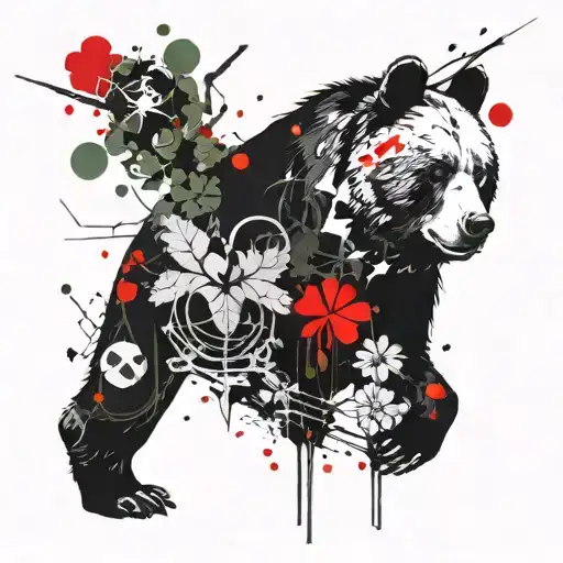 Four Leaf Clover And Bear