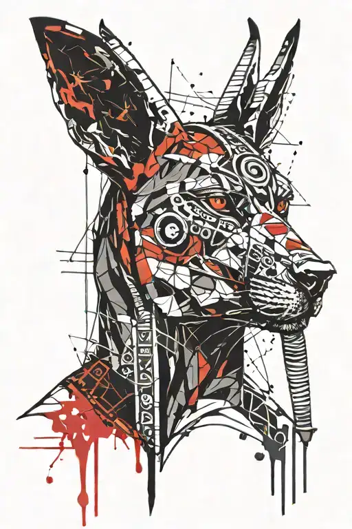 Anubis Egypcian God Space Ancient Egypt