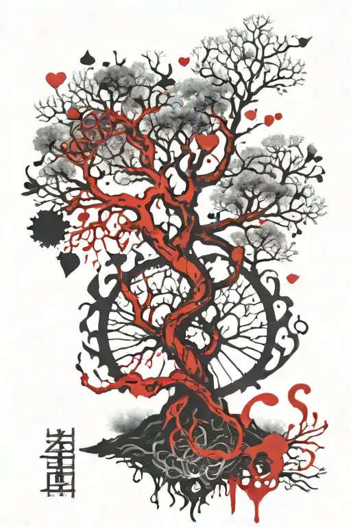 Yggdrasil With Dna Stem