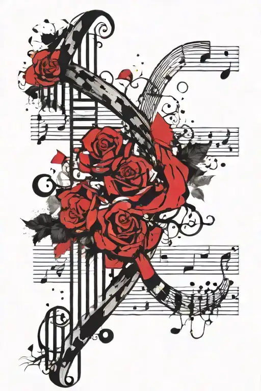 Dna Helix And Sheet Music