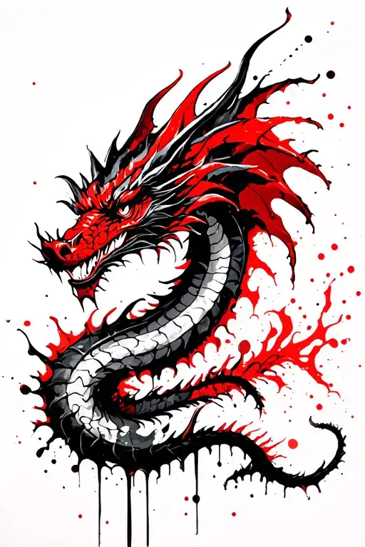 The Dragon Is Black Red