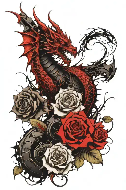 Dragon Adn Rose