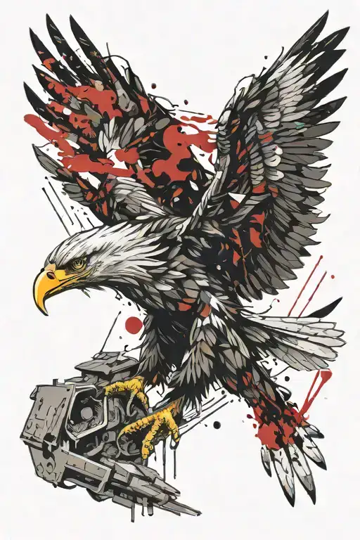 Soldier Rips Eagle In Half