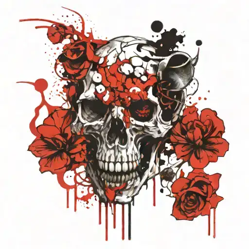 Lion Rot Skull With Fungi