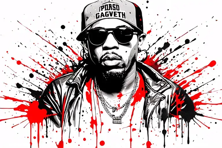 Gangsta Rapper Surrounded