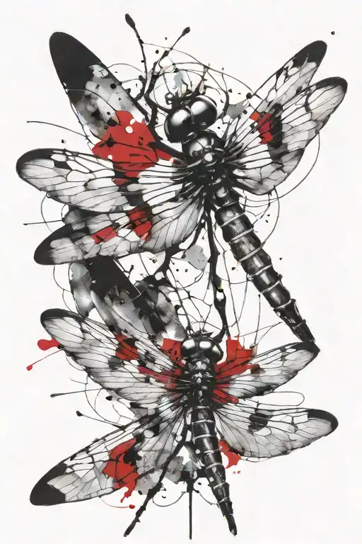 Negative Space Dragonfly