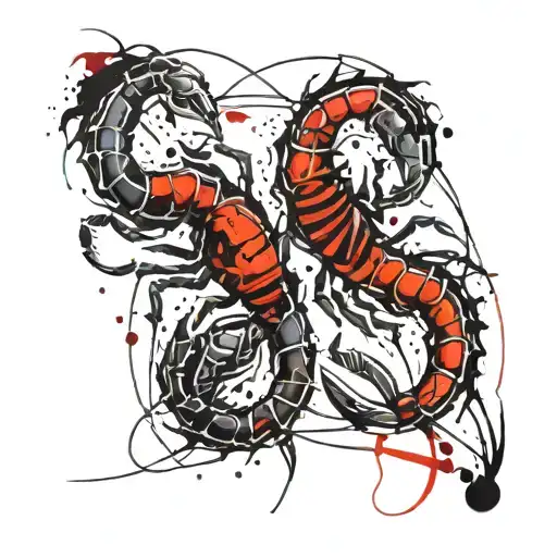 Scorpio And Leo Zodiac Sign Intertwined