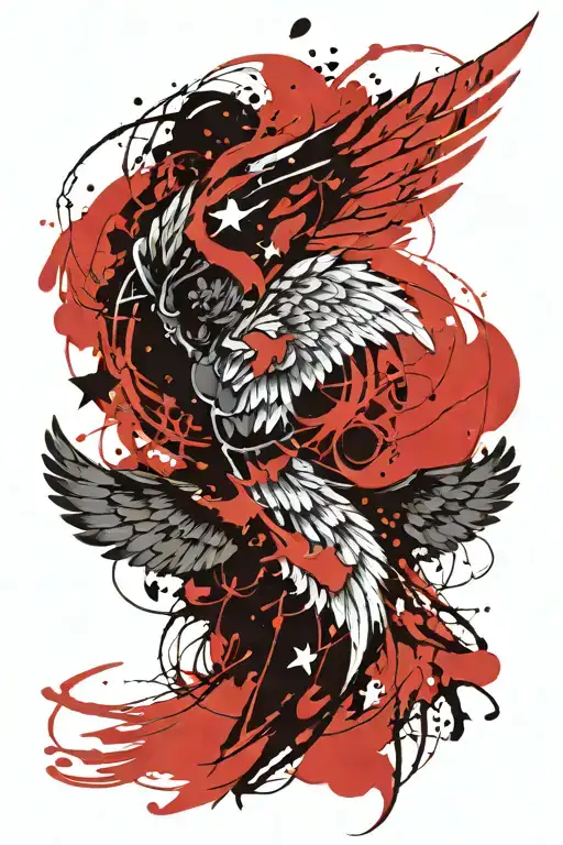 Falling Angel Wing Left One