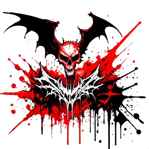 Avenged Sevenfold Deathbat Black