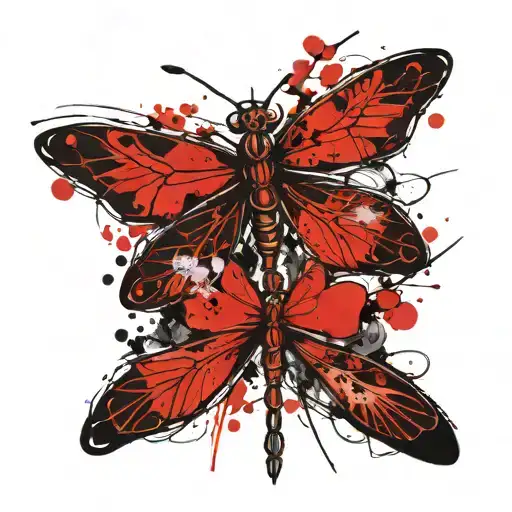 Four Leaf Clovers With Dragonflies Pain Grief