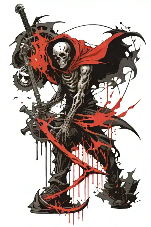 Death Reaper With Scythe
