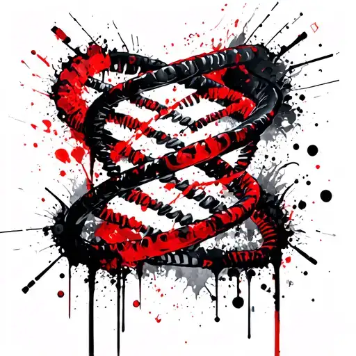 Hustlers Dna Double Helix Intertwined