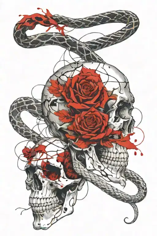 Skull And Snake