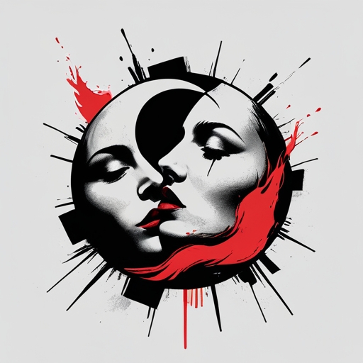 Moon’s Embrace of Fire