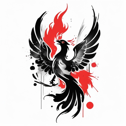 Phoenix’s Flame’s Embrace Tattoo idea