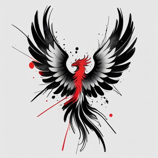 Phoenix Wings Tattoo idea