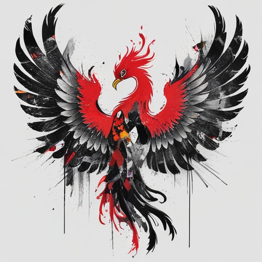 Phoenix’s Wings of Rebirth Tattoo idea