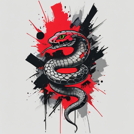 Sacred Serpent’s Breath of Fate Tattoo idea