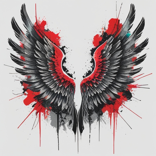 Sacred Wings of Eternal Light Tattoo idea