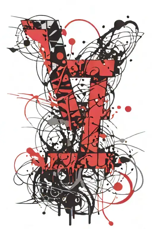 Letters F N T M In A Line Heavy Metal