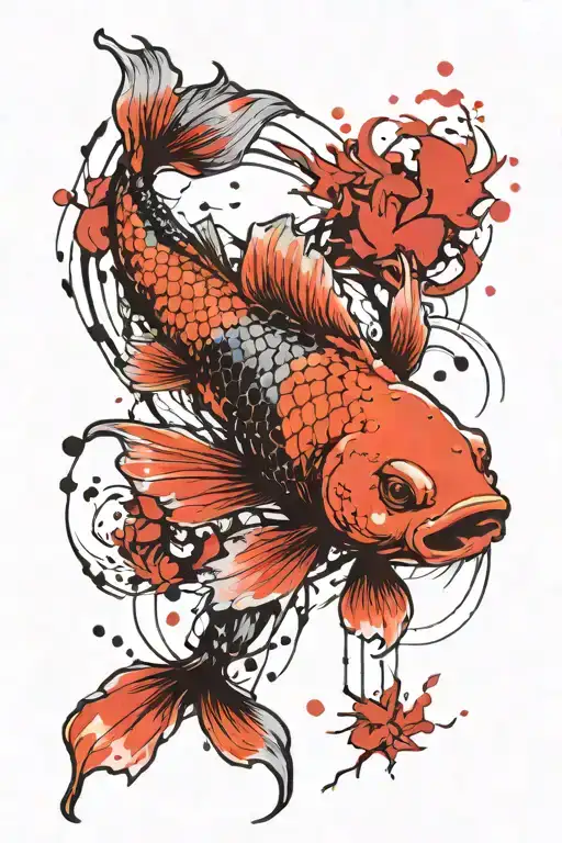 Koi Fish Trash Polka Style