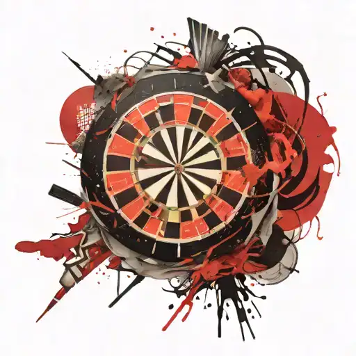 Dart Board Exploding