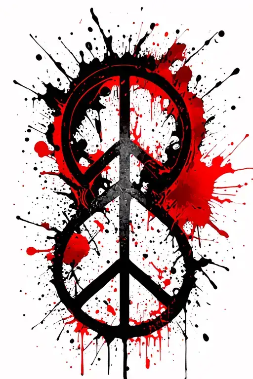 Love With A Peace Symbol
