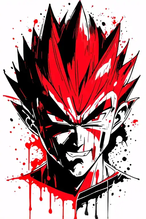 Majin-vegeta From Dragonball As He Says Goodbye Before Killing Himself