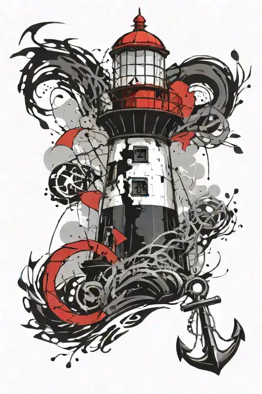 Lighthouse And Anchor