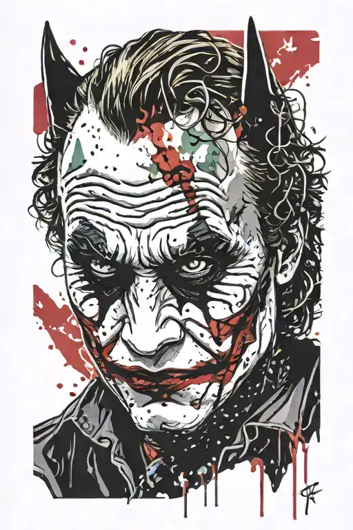Heath Ledger Joker Wear Batman Mask