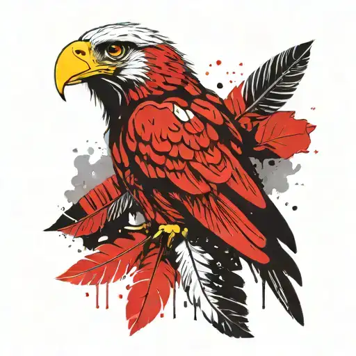 Eagle Feather Feather Feather Ak 47 Bullet