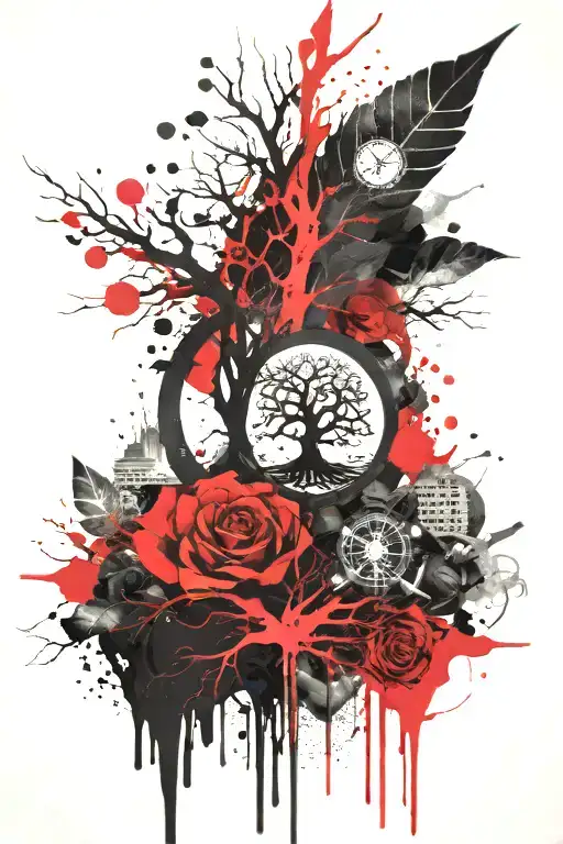 Jormungander And Yggdrasil