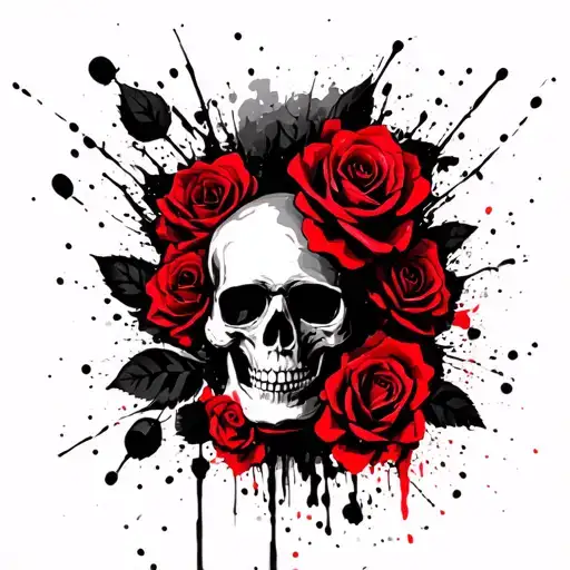 Skull And Roses
