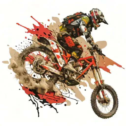 Mountain Biker Jumping In Nevada Desert