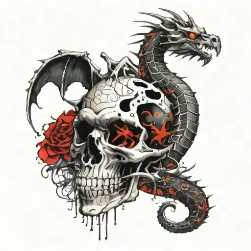 The Dragon On The Skull Is Evil Speak No Evil