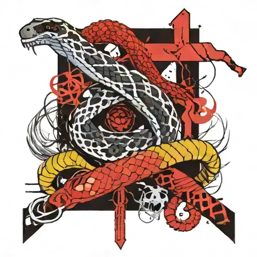 Snake And Cross