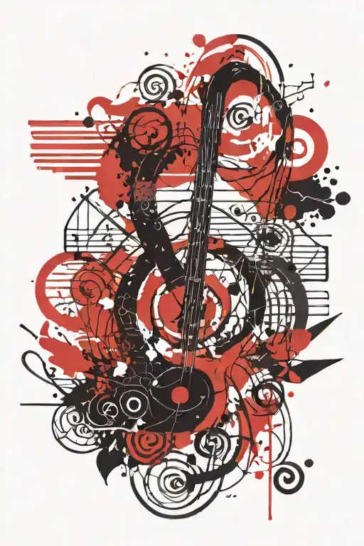 Music Notes With Peace Sign