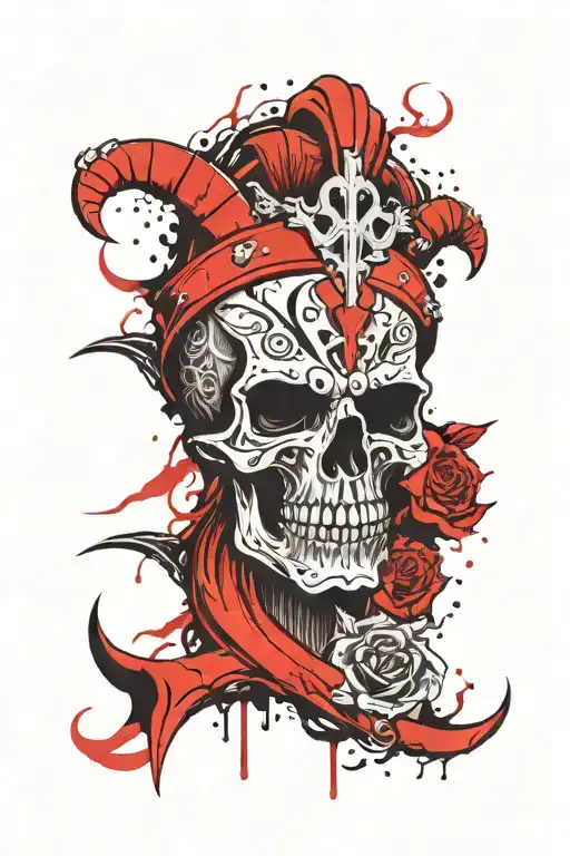 Scandinavian God Odin And Skull With Horns Sleeve That Will Complement The Style Of The