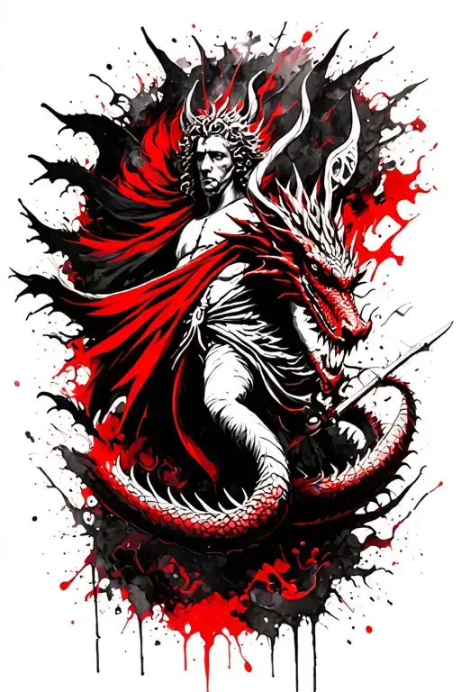 St Mickael Slaying The Dragon