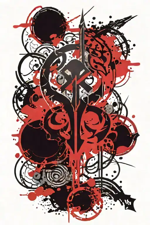 Skyrim Imperial Symbol Reverse Ink