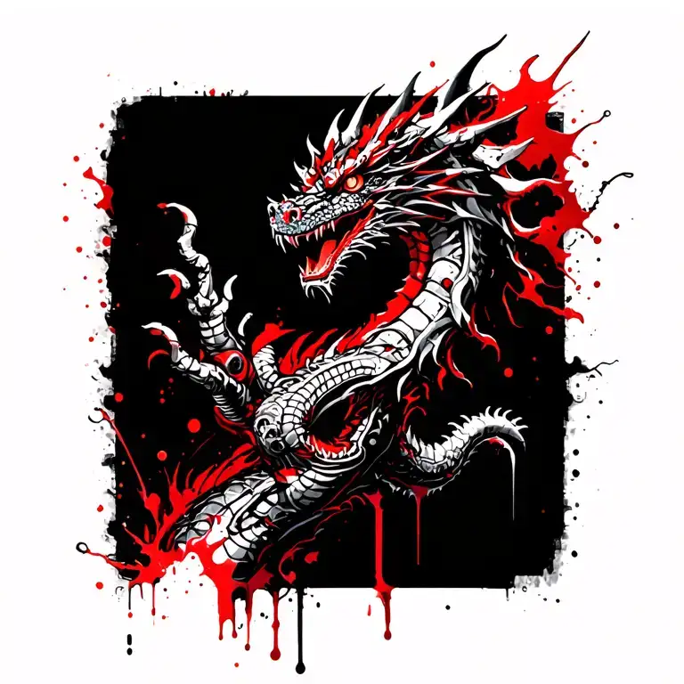 Mechanical Dragon Around The Hand